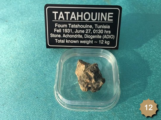 Meteoritos por unidad