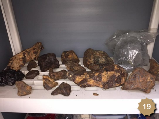 Meteoritos por unidad