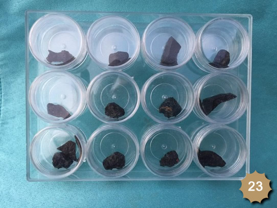 Meteoritos por unidad